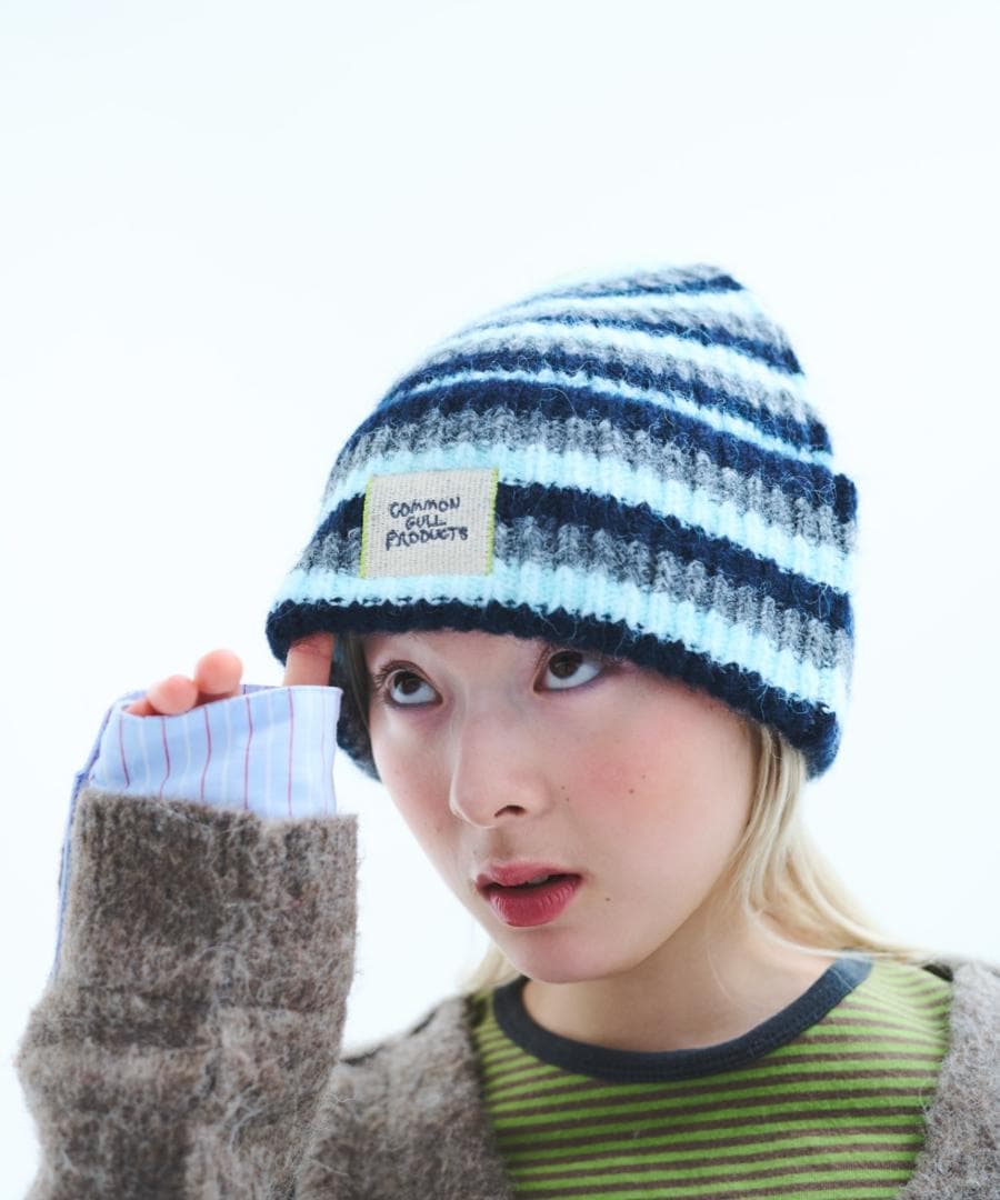 common gull products. 記憶の中のガルニット帽弟子 グレー