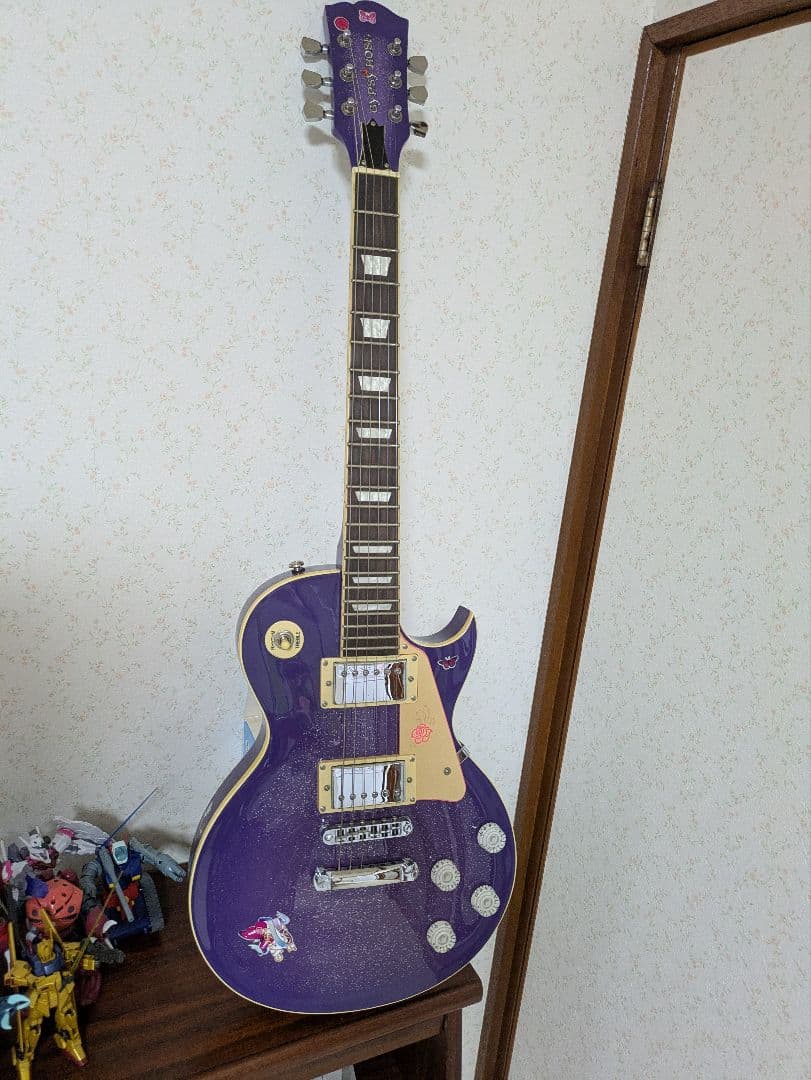 希少　ジプシーローズ　レスポール　 エレキギター　 パープル ラメ入り　激レア