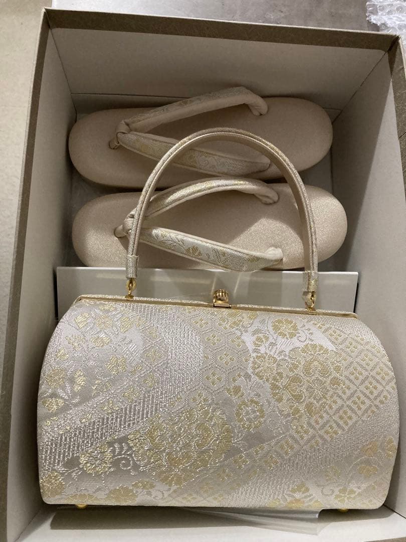 【土日限定お値引き】和装用バッグと下駄のセット