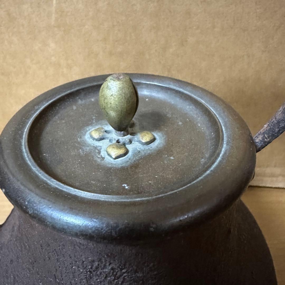 龍文堂 铁瓶　重量約1590ｇ　茶道具 茶器 急須