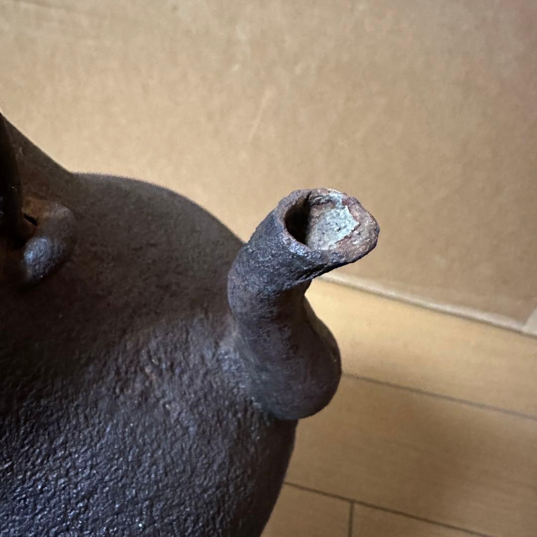 龍文堂 铁瓶　重量約1590ｇ　茶道具 茶器 急須