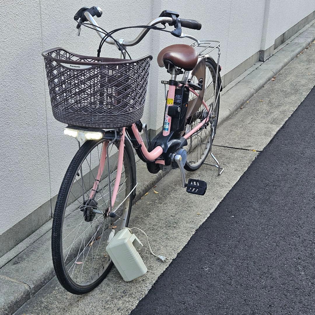 パナソニック♪電動アシスト自転車♪ViVi♪ピンク♪3段変速♪8.9Ah