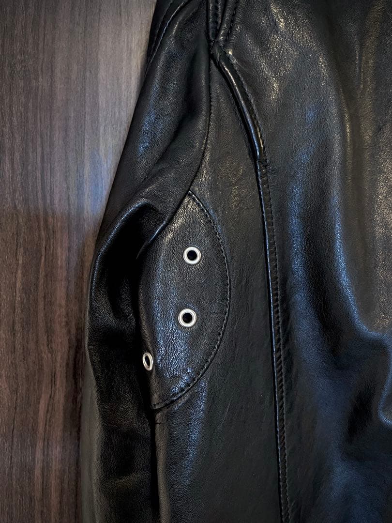 DIESEL ディーゼル 【M】羊革 レザー シングル ライダース ジャケット