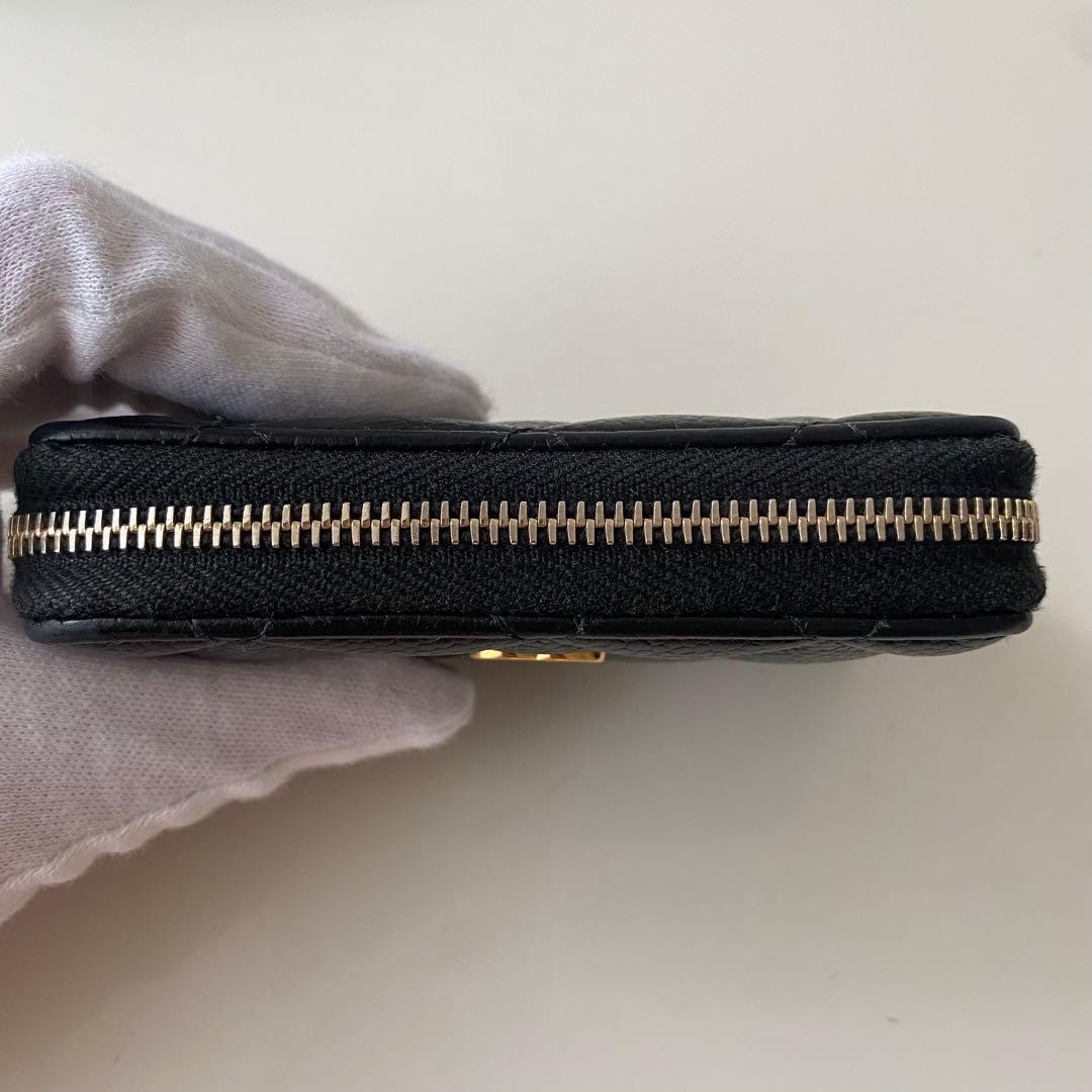 【美品】CHANEL クラシック ジップ パース ブラック