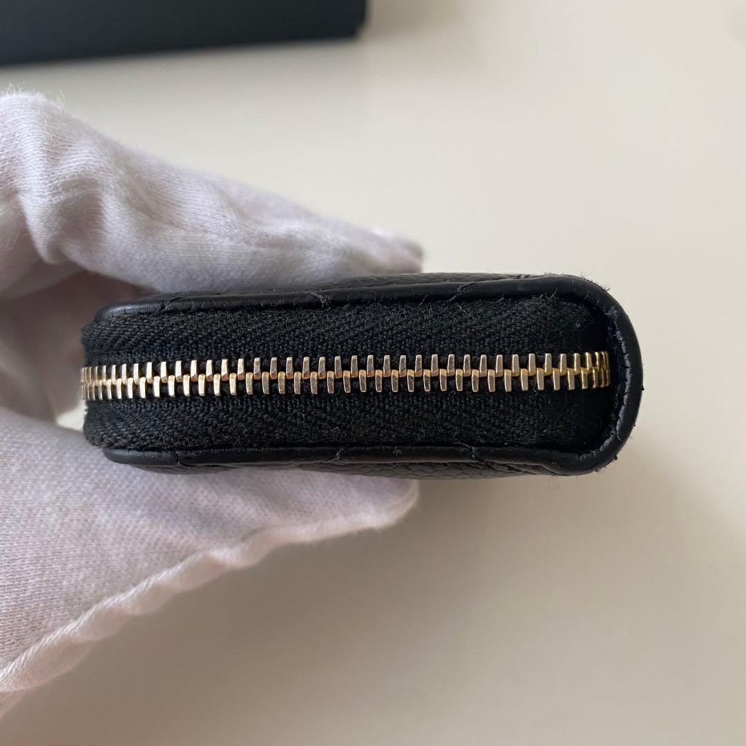 【美品】CHANEL クラシック ジップ パース ブラック