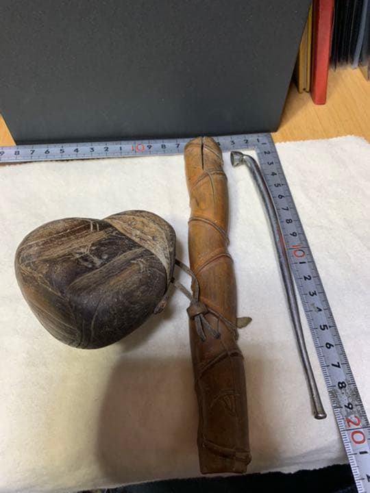 木製　竹煙管入れ 時代 古い喫煙具 古道具 骨董 キセル入れ キセルケース