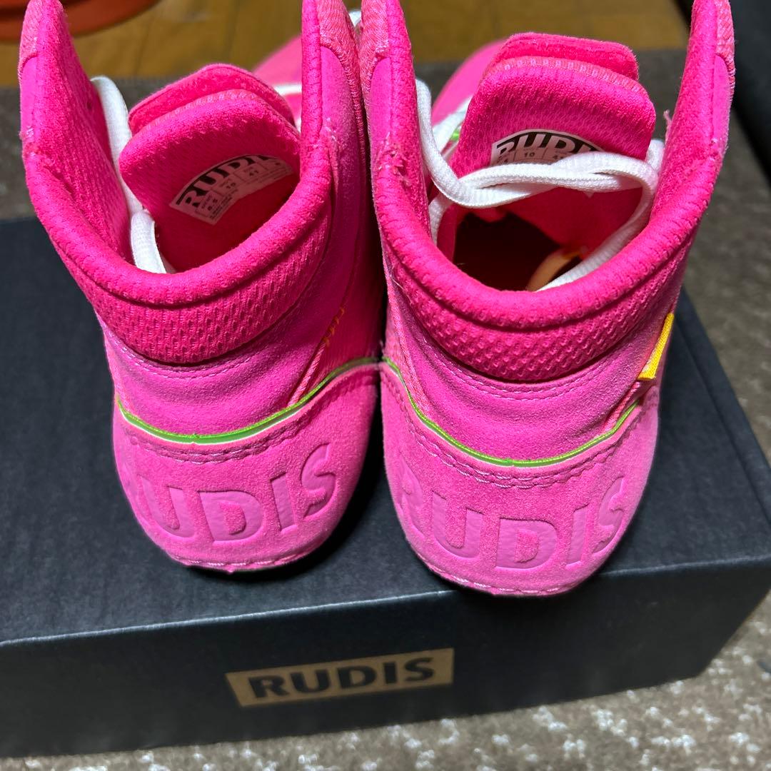 RUDIS ピンク ハイカットシューズ