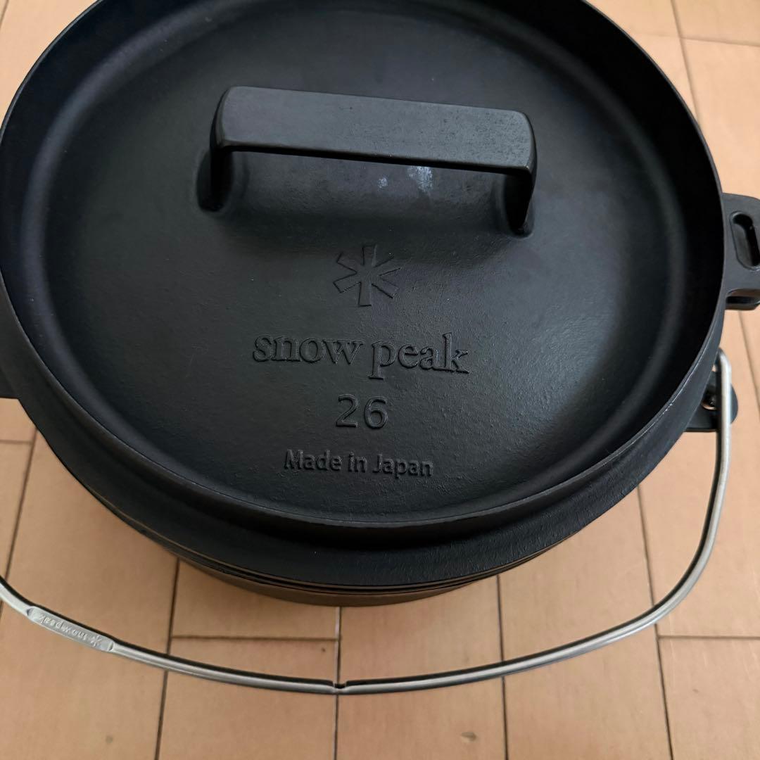 美品  peak 和鉄ダッチオーブン 26 スキレット スノーピーク