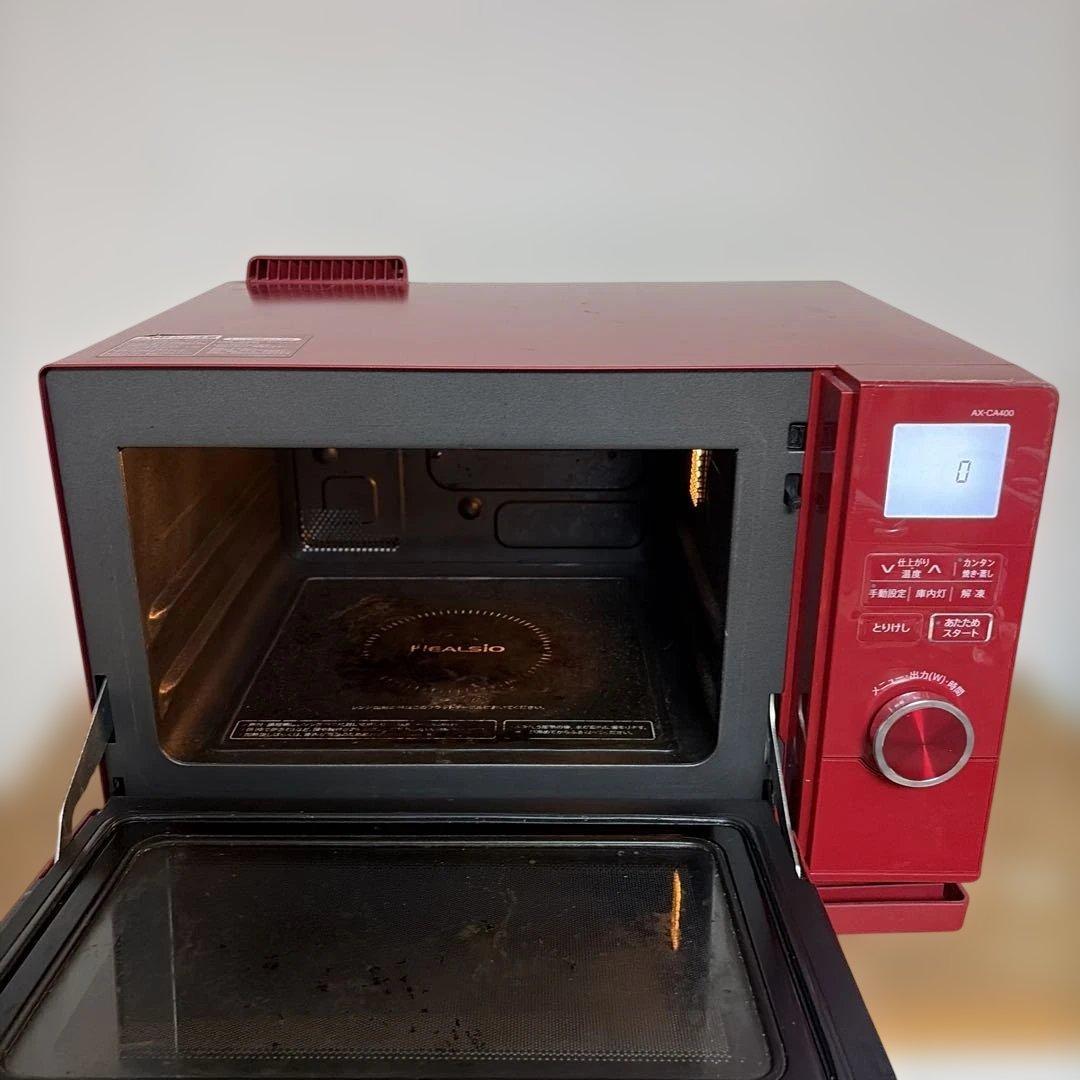 SHARP HEALSIO レッド 電子レンジ・オーブン