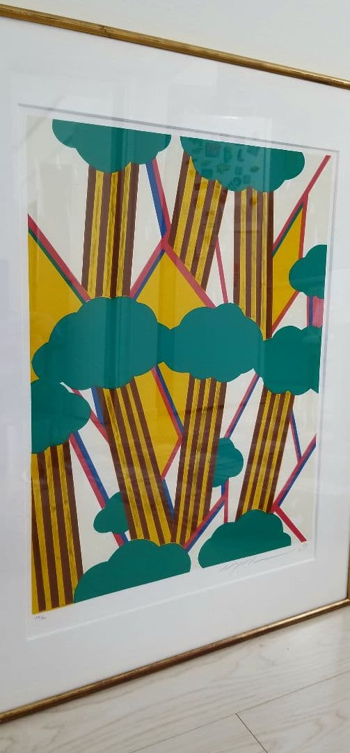 池田満寿夫の版画額とてもお洒落です。