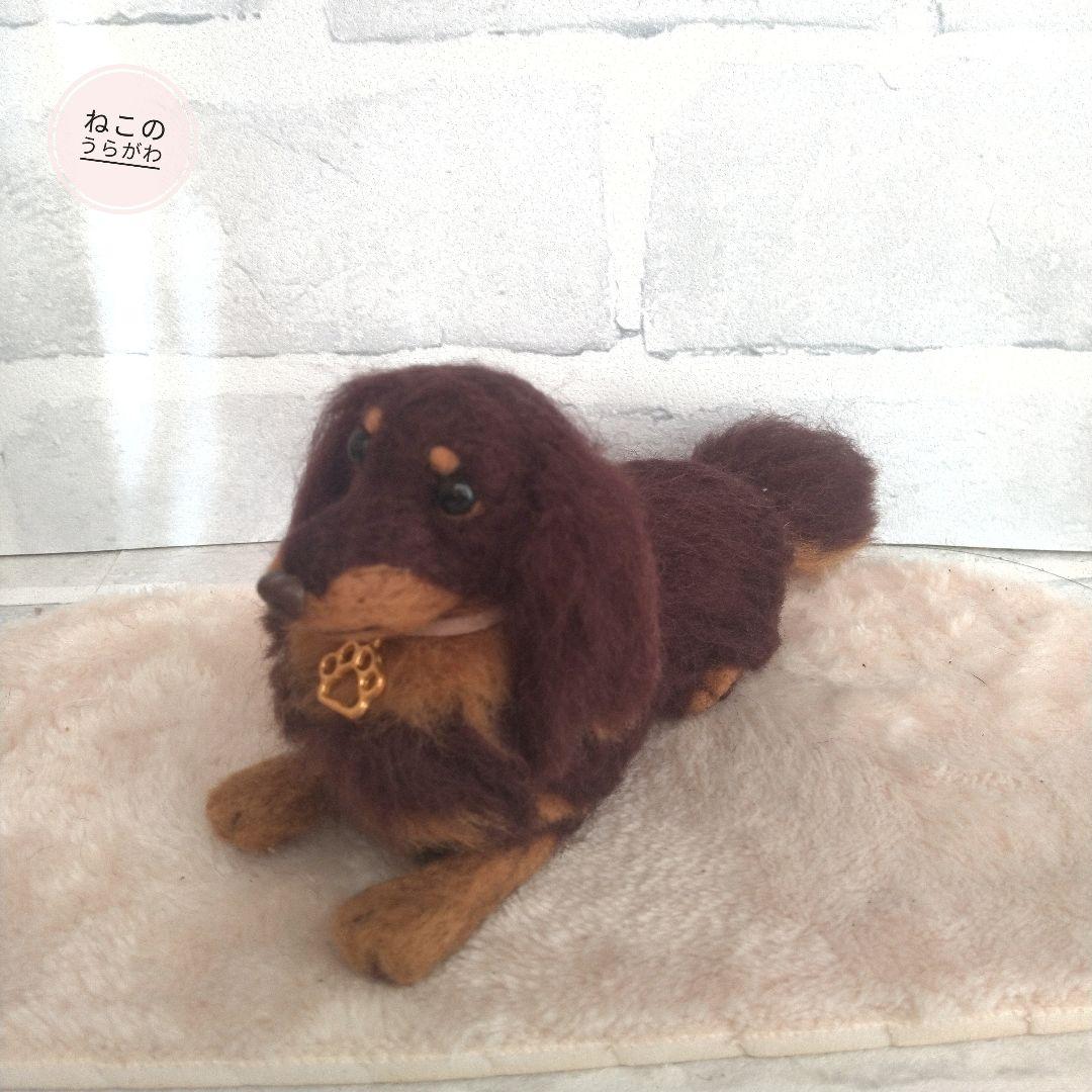 ♥️羊毛フェルト♥️ダックスのアレンジメント♪