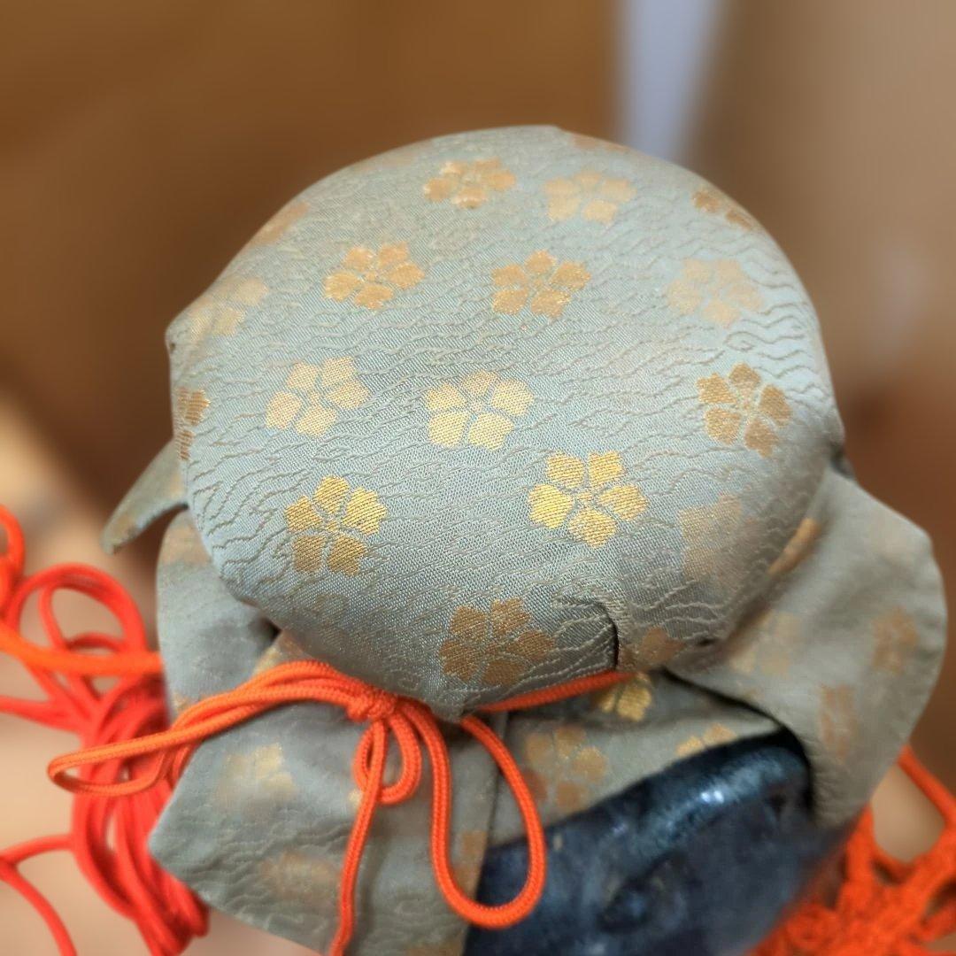 ざくろ　骨董　飾り壺　壺　茶道具　茶道　木箱　飾壺　お点前