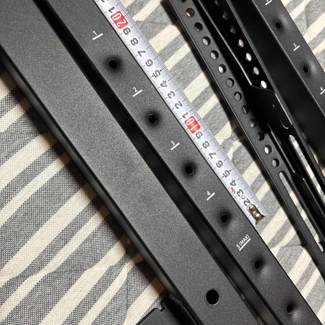 EQUALS テレビスタンド WALL V2 ブラック×ブラウン