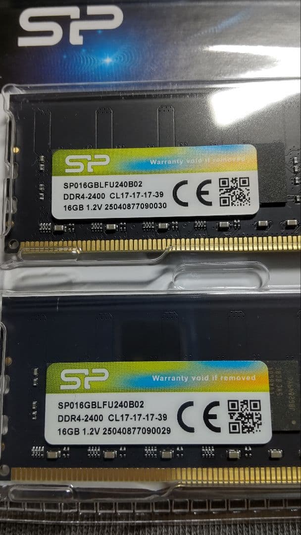 メモリー SP DDR4 2400MHz 32GB (16GB x 2)
