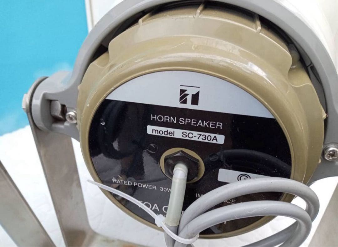 UNI-PEX車載アンプ60W　選挙スピーカーTOA　2本で60W　選挙