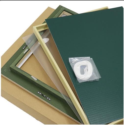 アクリル画　原画　「オータムパーク01」額縁付き　SMサイズ　風景画