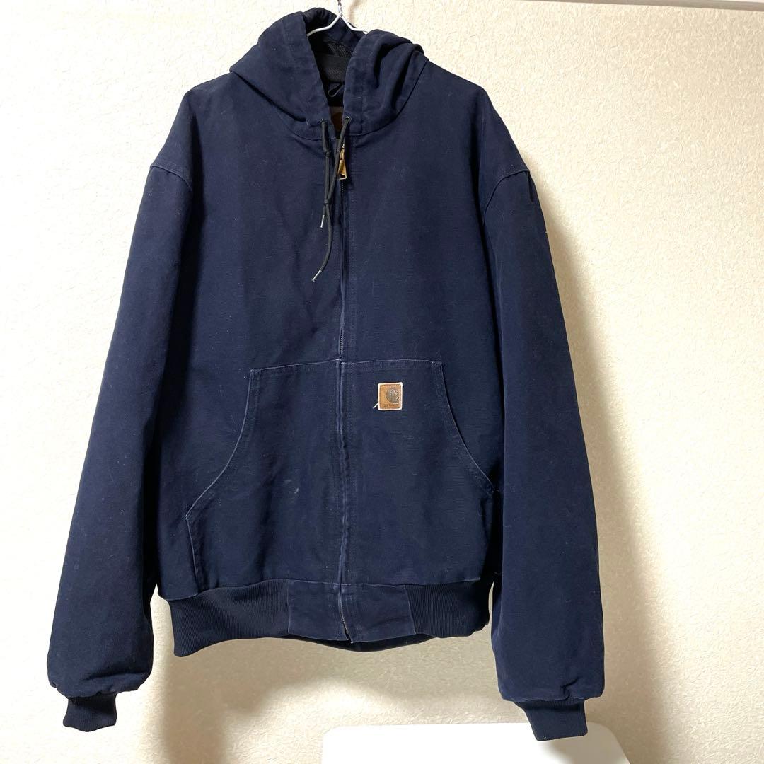 Carhartt フード付きジャケット ネイビー