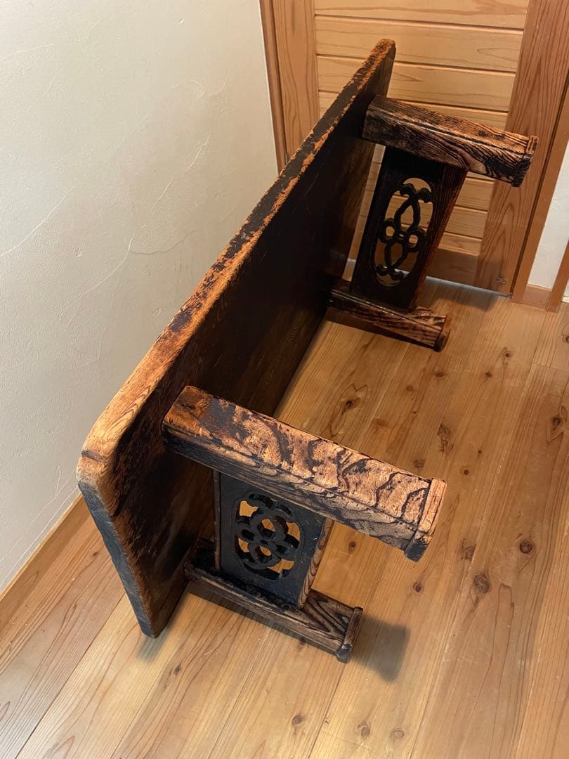 アンティーク　昭和レトロ　杉の座卓　古道具