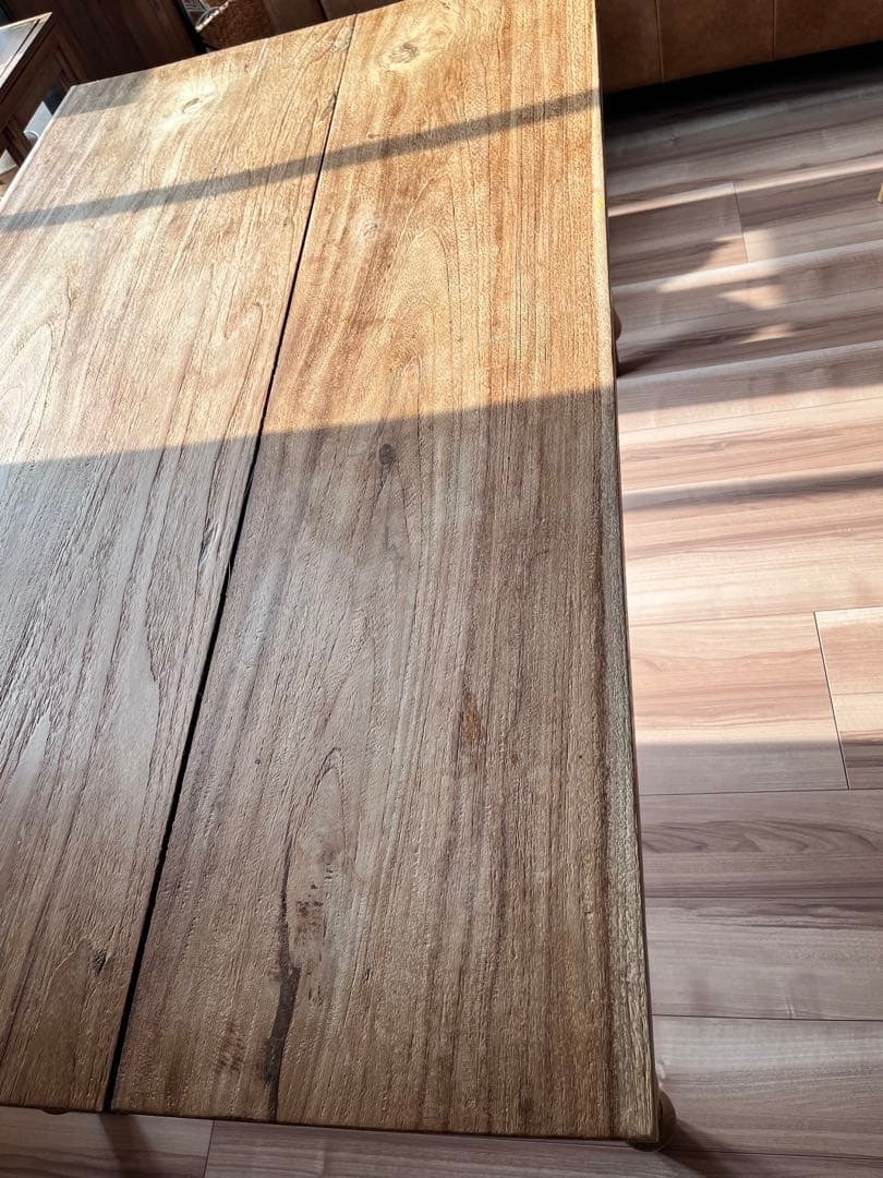 オールドチークダイニングテーブル150cm　（総無垢）