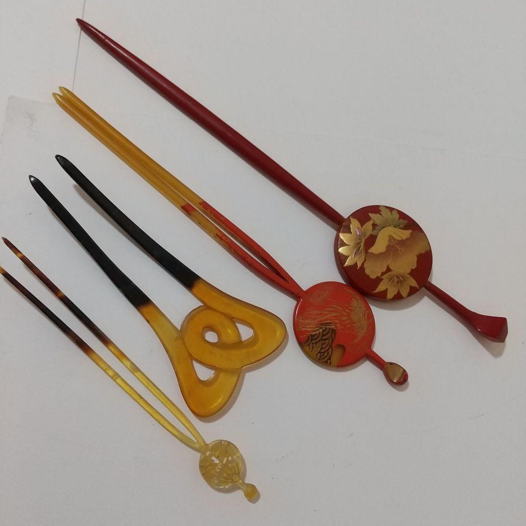 骨董品 かんざし くし 鏡