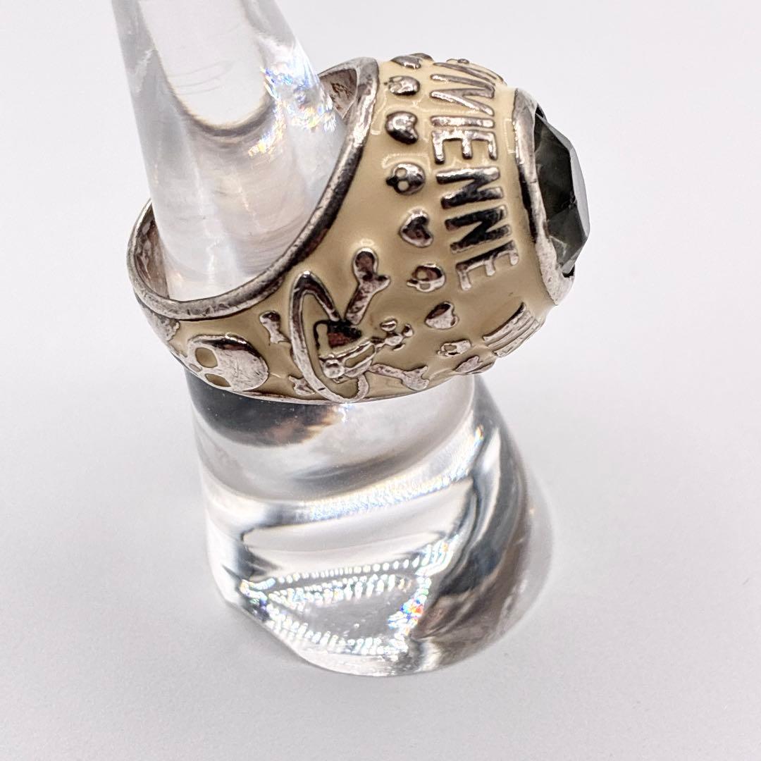 ヴィヴィアンウエストウッド　カレッジリング　スカル　ドクロ　オーブ　10号