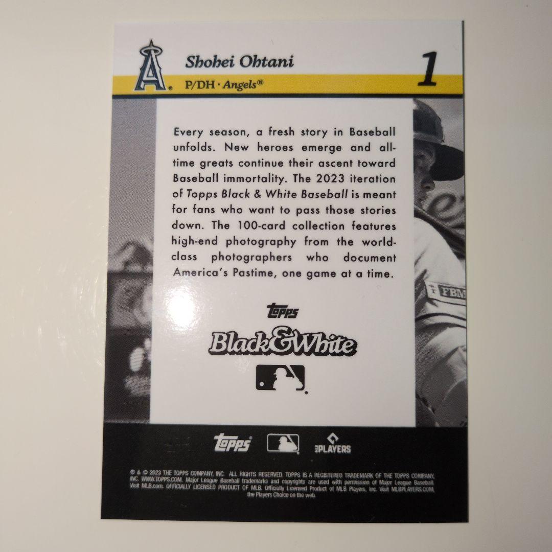 大谷翔平モノクロカード