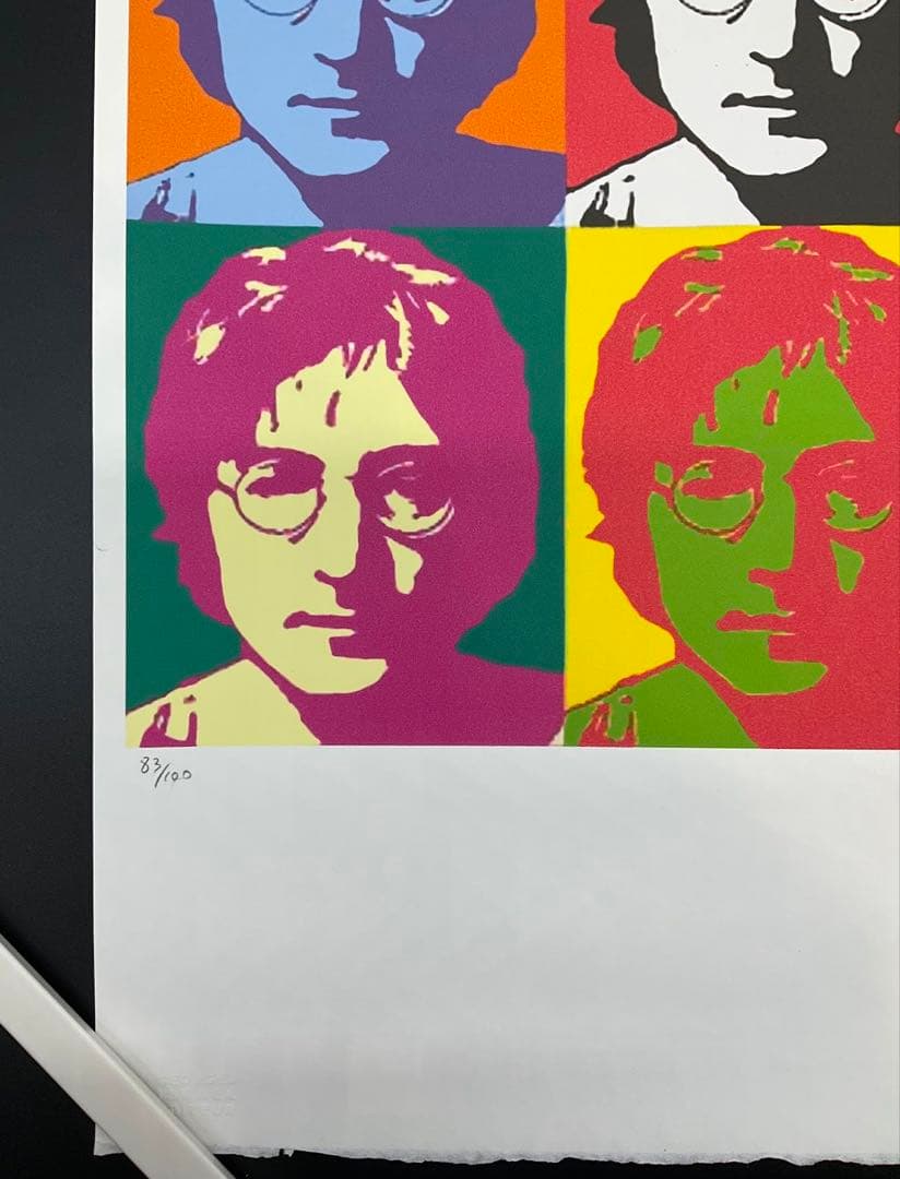 アンディ・ウォーホル リトグラフ ジョン・レノン 世界 100枚限定
