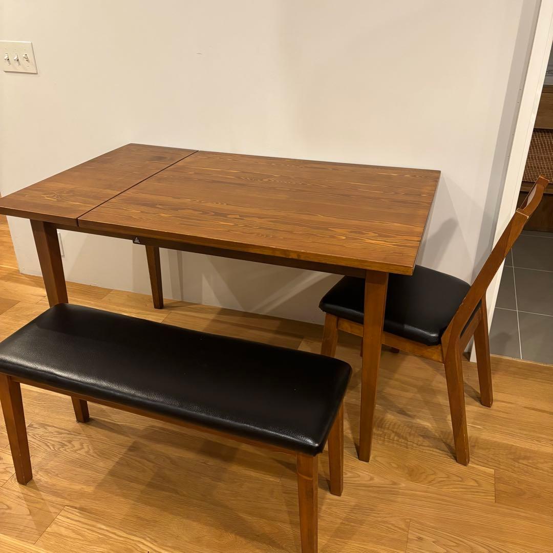 ニコアンド　ダイニングテーブルセット　3点【定価85800円】①