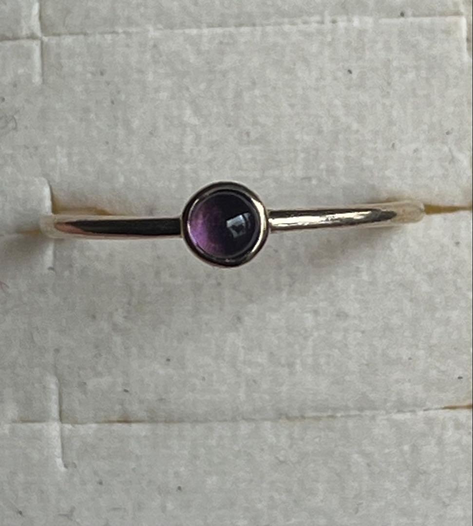 K10 アメジスト シンプルリング 8号