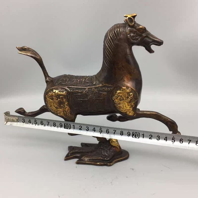 銅器 馬踏飛燕 馬到成功 銅馬 客間 玄関事務室 茶室 文机 風水 置物 工芸品