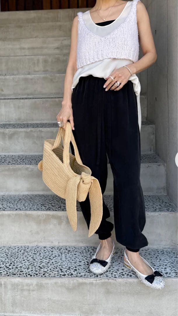 トップス CHIEKO classy tank-top