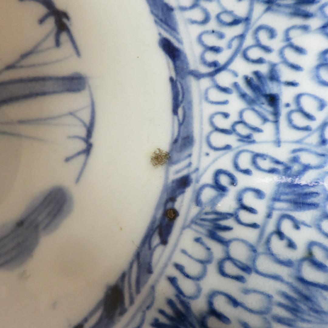 微塵唐草 なます皿 5枚 松竹梅 蛇の目 江戸 美品