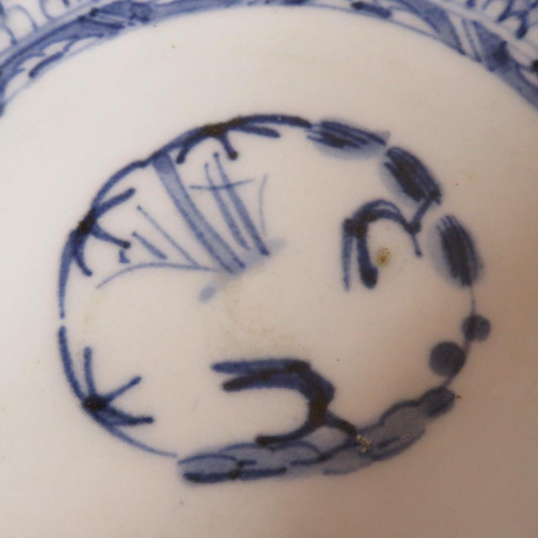 微塵唐草 なます皿 5枚 松竹梅 蛇の目 江戸 美品