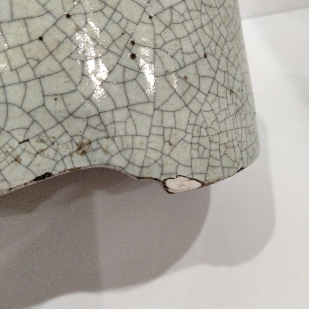 v131　江戸時代後期作 萬古焼 極上浮彫金魚図 角鉢 在銘釜亭　Q