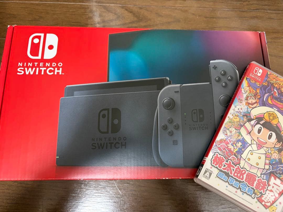 チ*ン様 ＊Nintendo Switch 本体 ブラック 桃太郎電鉄付き＊