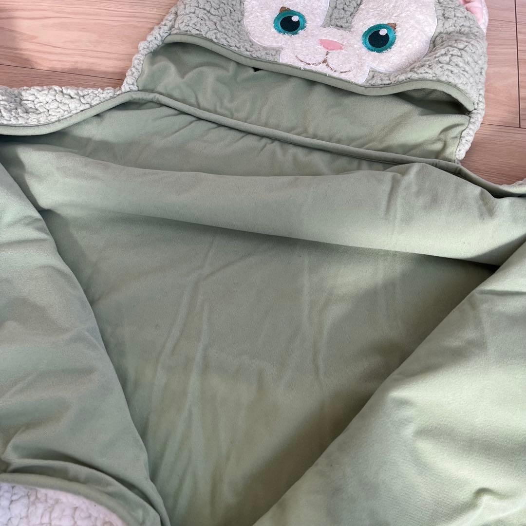 香港ディズニーランド　ジェラトーニ　もこもこフード付きブランケット