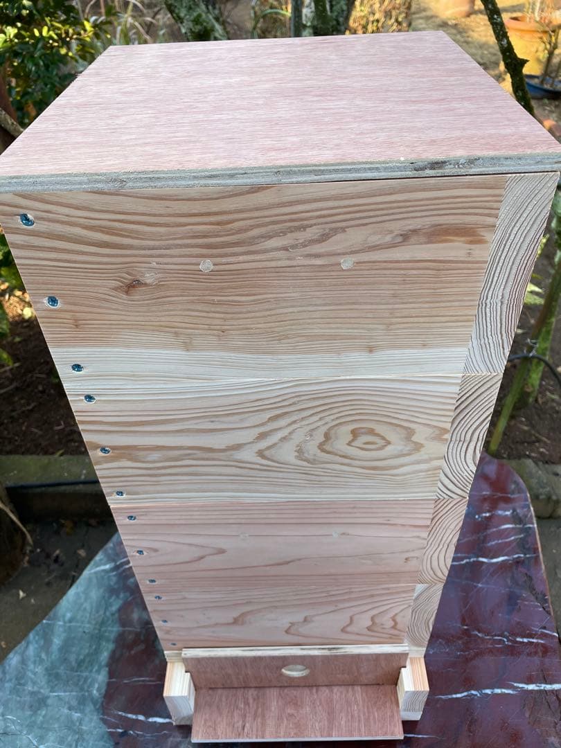 日本蜜蜂重箱式巣箱ハニーズハウス！五段スノコセット！送料無料！