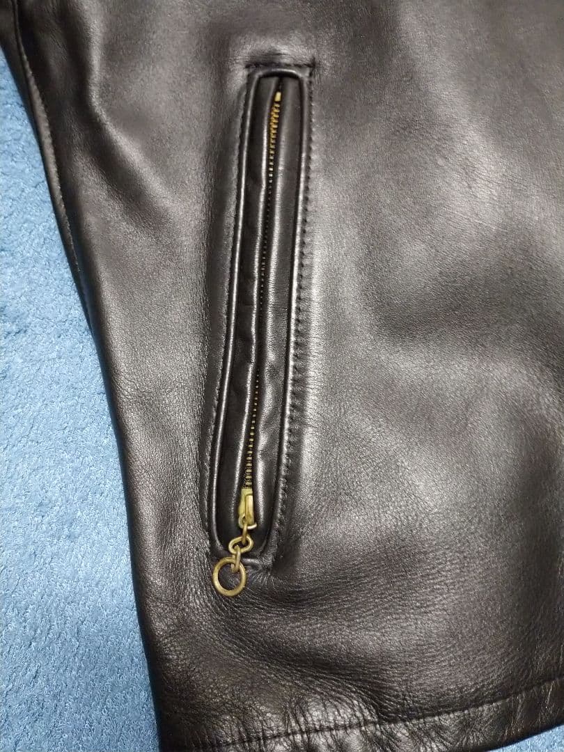 古着 Schott AT101 40 良品 シングル トラッカー ショット 黒