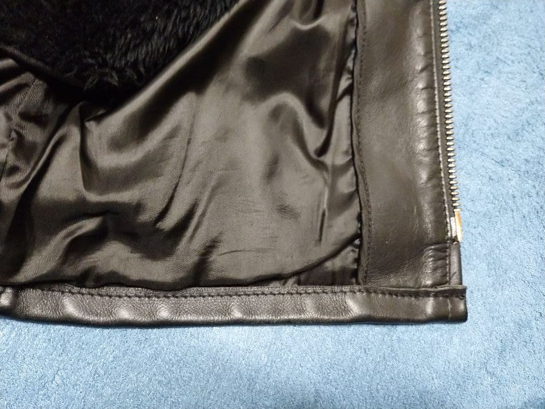 古着 Schott AT101 40 良品 シングル トラッカー ショット 黒