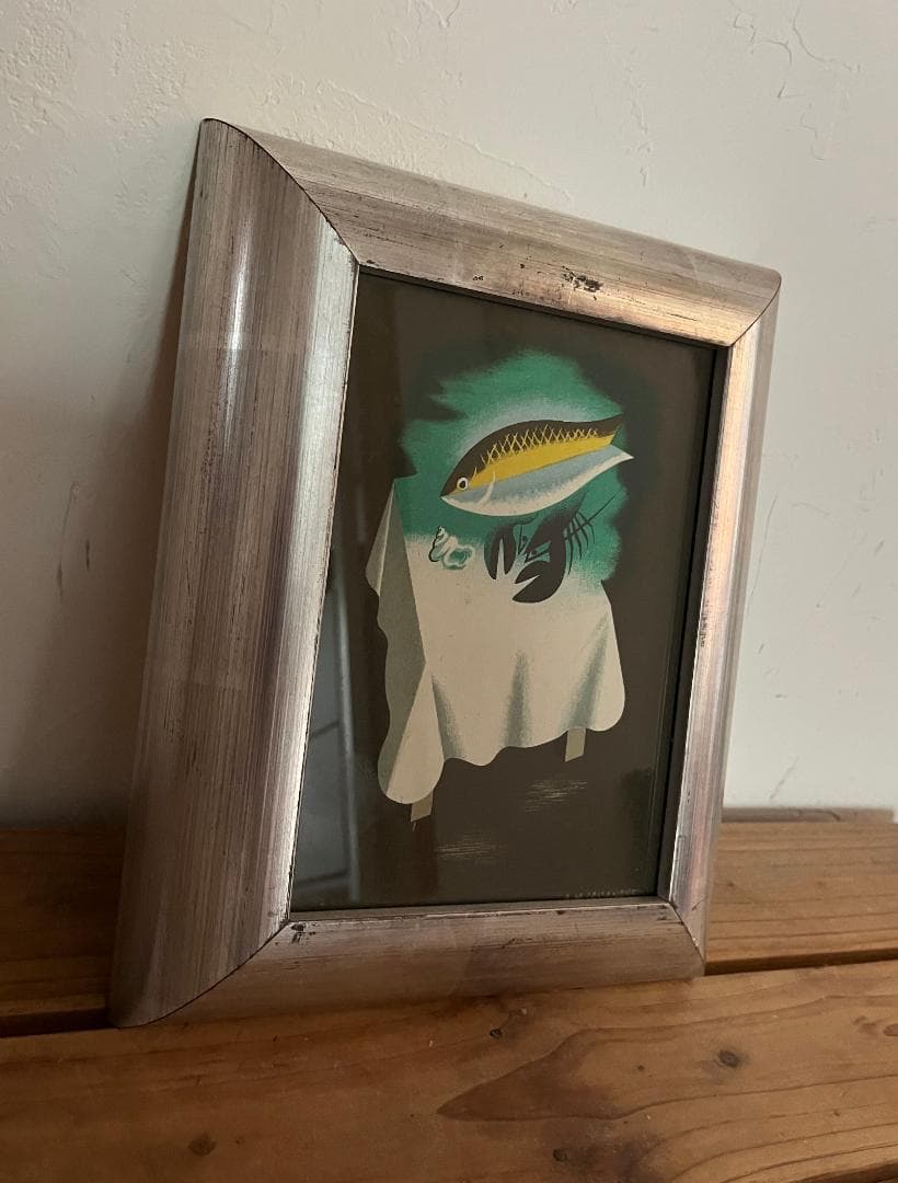 PRUNIER by A.M. CASSANDRE 1930s リトグラフ額付