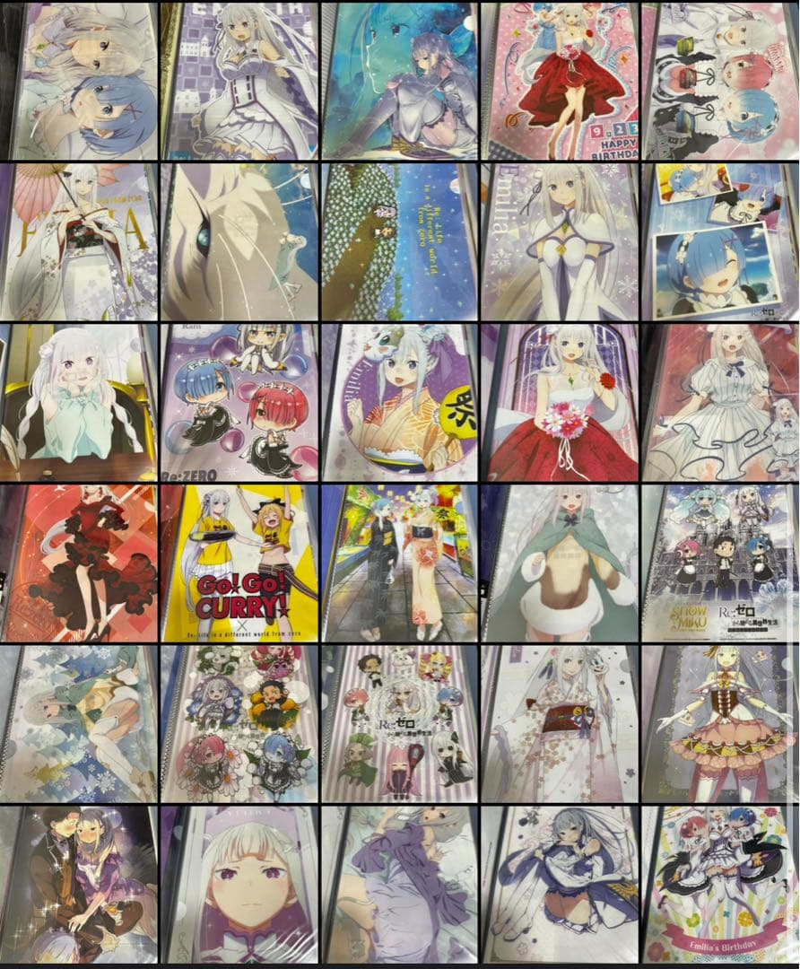 エミリアクリアファイルセット