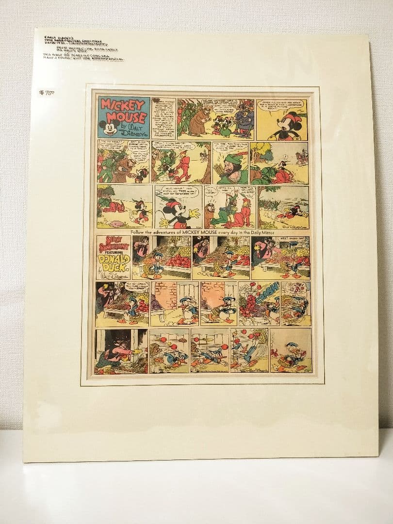 ★激レア★ミッキー&ドナルド　アートパネル　コミックシート