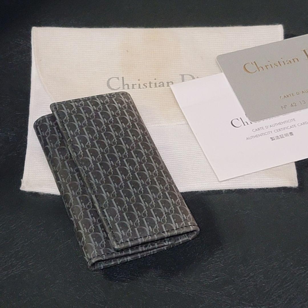 クリスチャンディオール キーケース モノグラム 焼けあり 保証書付き