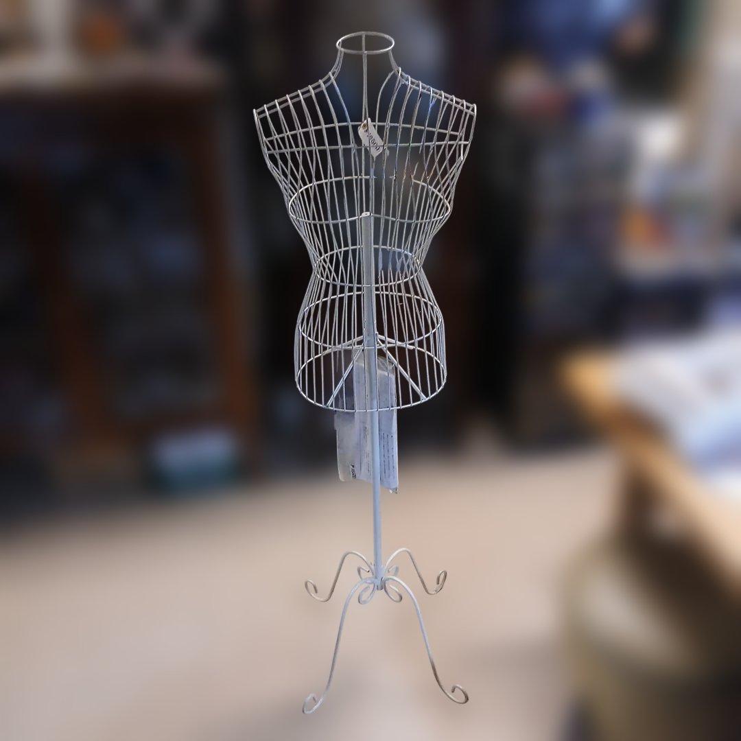 ホワイトワイヤーフレームマネキン トルソー MIP-015N