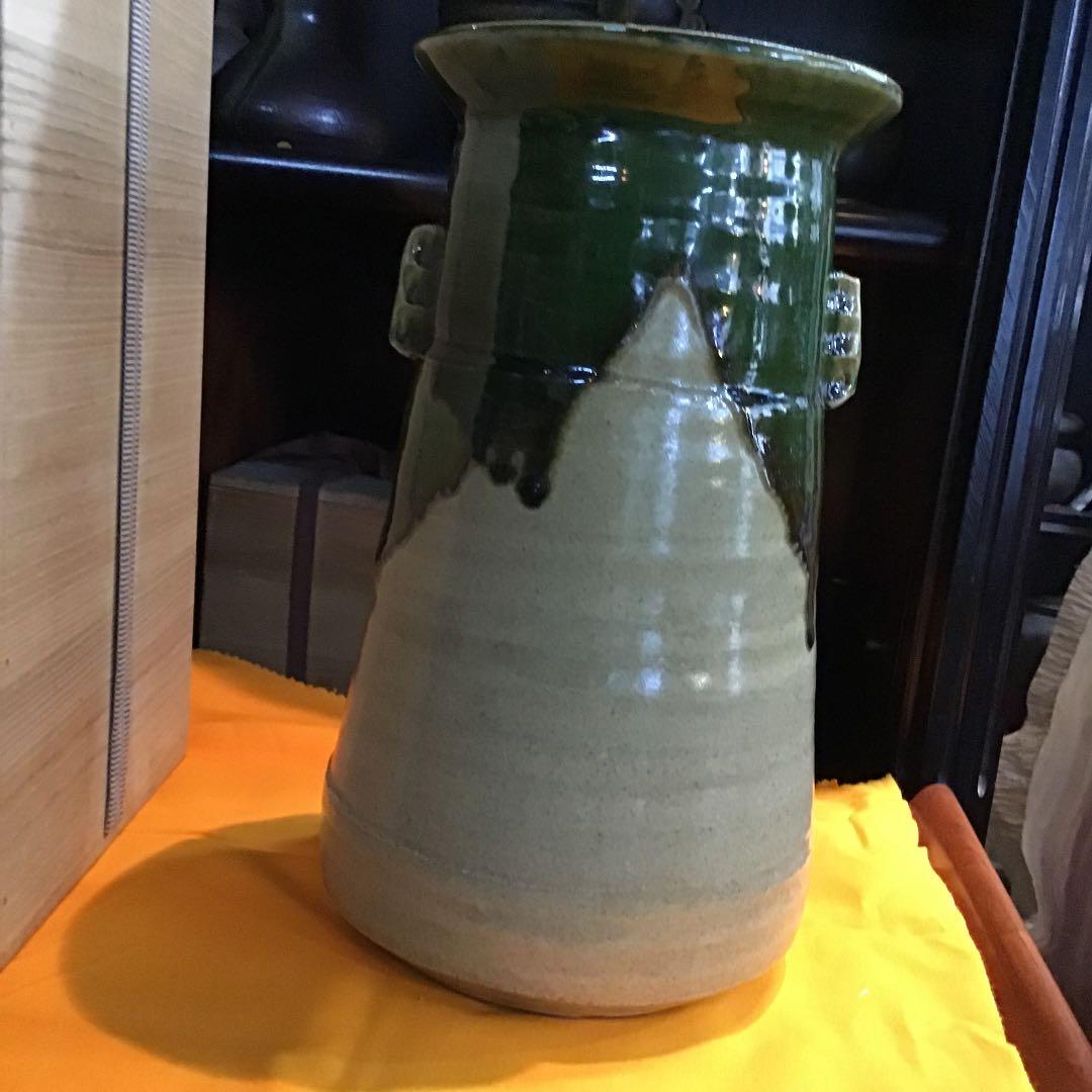 天子窯児島魂作年末大売り出しです❣️共箱付大花生け壺です❣️