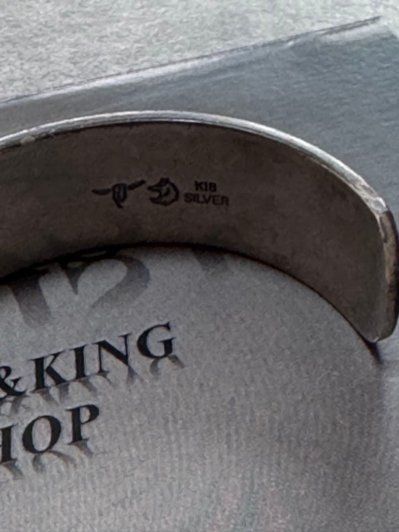 RESIST TADY&KING K18シルバー バングル