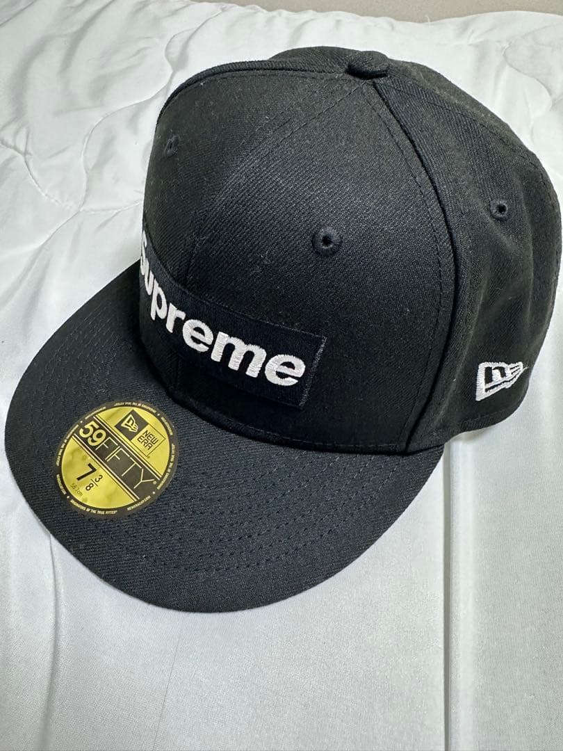Supreme キャップ2021 ブラック 7 3/8
