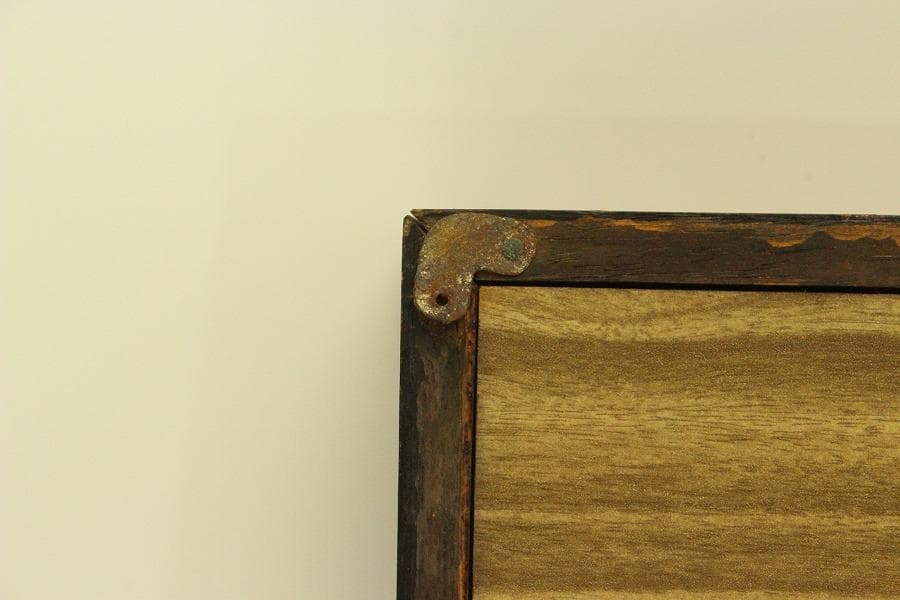 金工 春山作 刻 双鳩枝葉 額(A690)