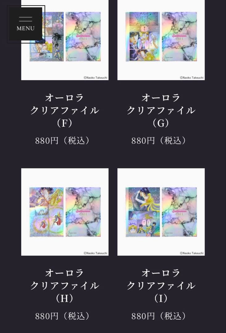 後期　オーロラクリアファイルセット　11点