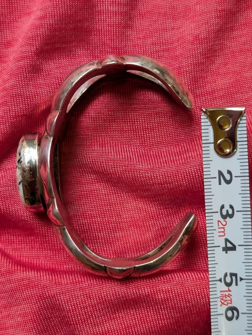 l*r様 ホワイトバッファロー STERLINGシルバー バングル